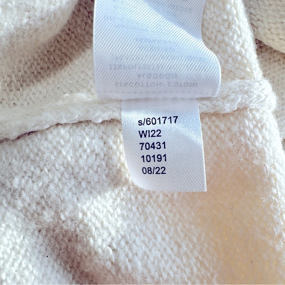 LOFT Cream Mock Neck Sweater XS Split Hem Pullover Neutral Minimalist Classic - Picture 12 of 12